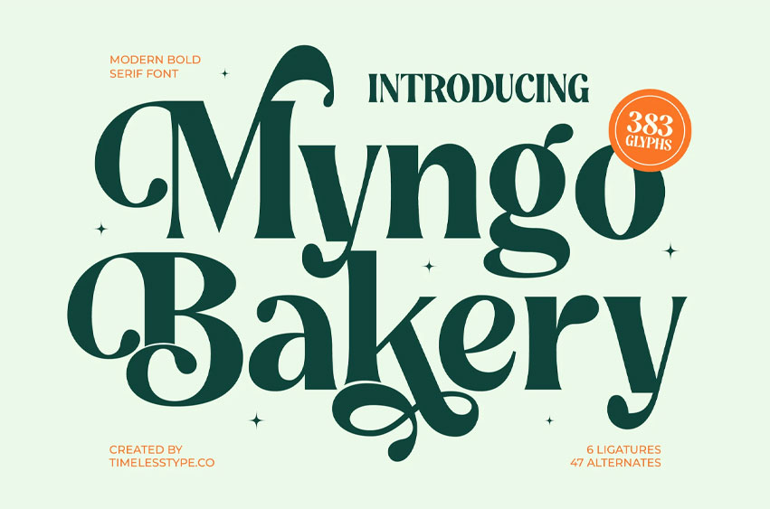 Myngo Bakery Font