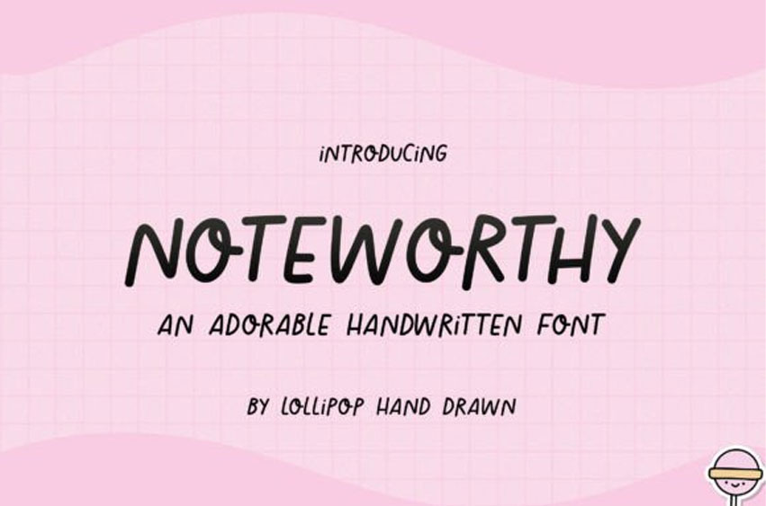 Noteworthy Font