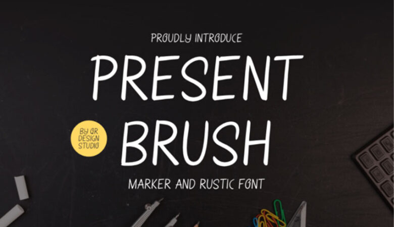 Present Brush Font