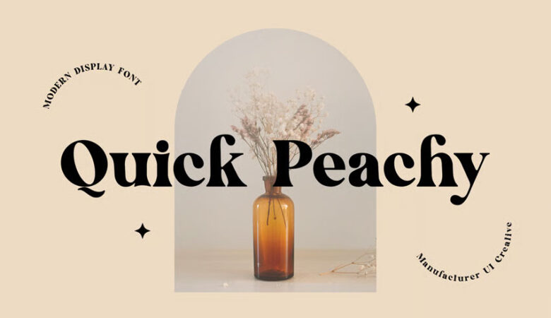 Quick Peachy Font