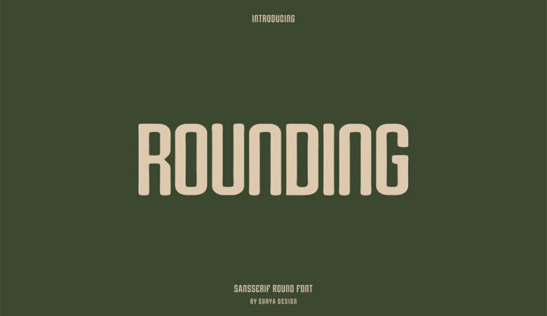 Rounding Font
