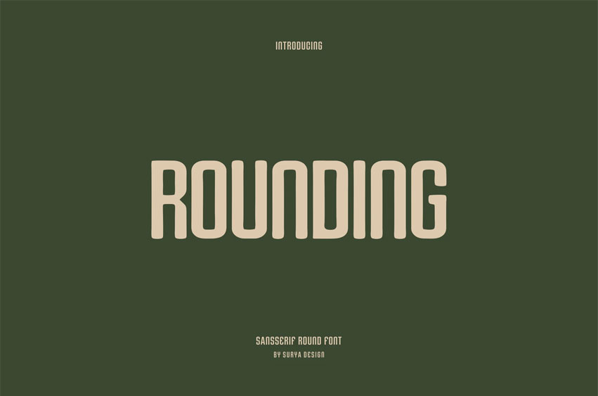 Rounding Font