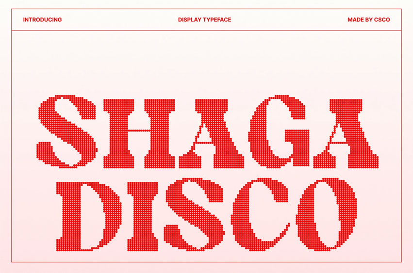Shaga Disco Font