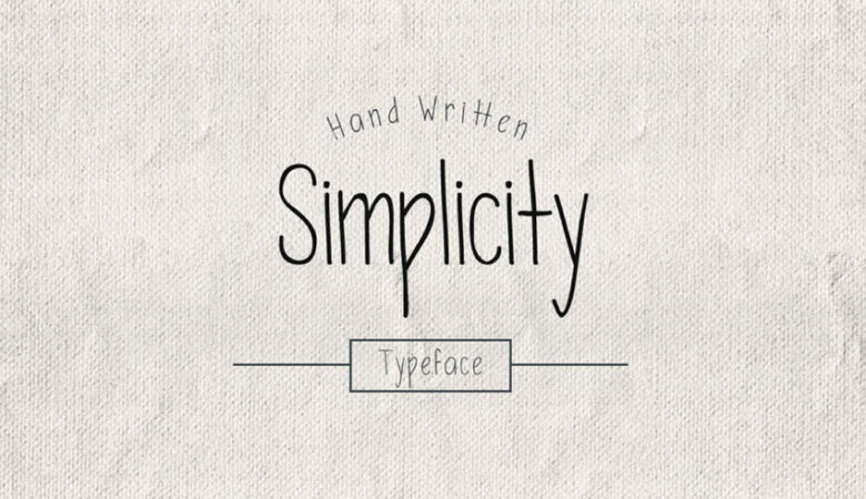 Simplicity Typeface Font