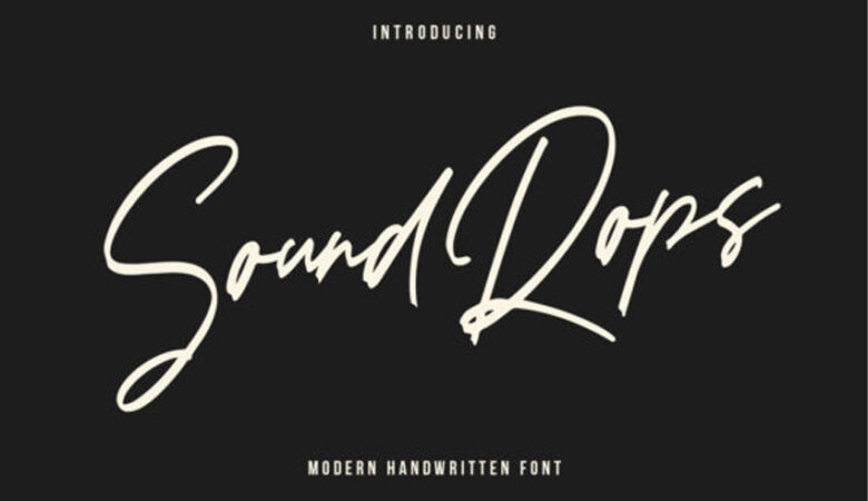 Soundrops Font