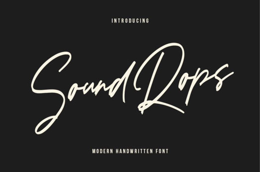 Soundrops Font