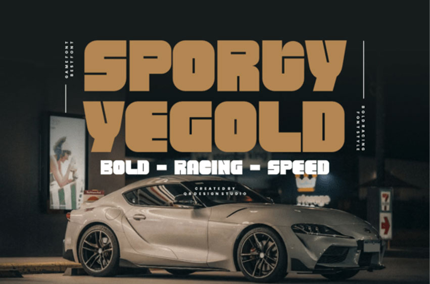 Sporty Yegold Font
