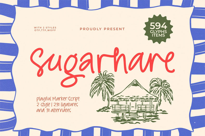 Sugarhare Font