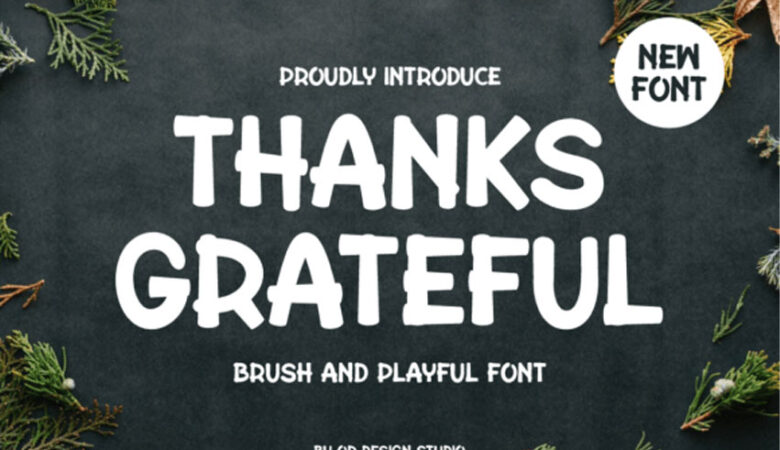 Thanks Grateful Font