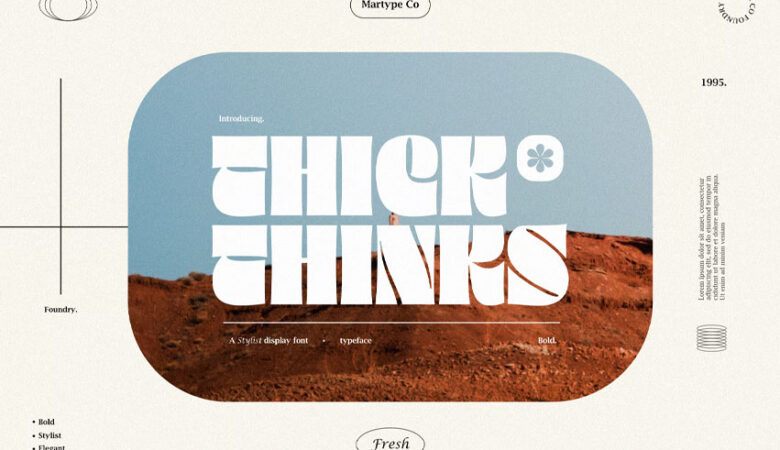 Thick Thinks Font