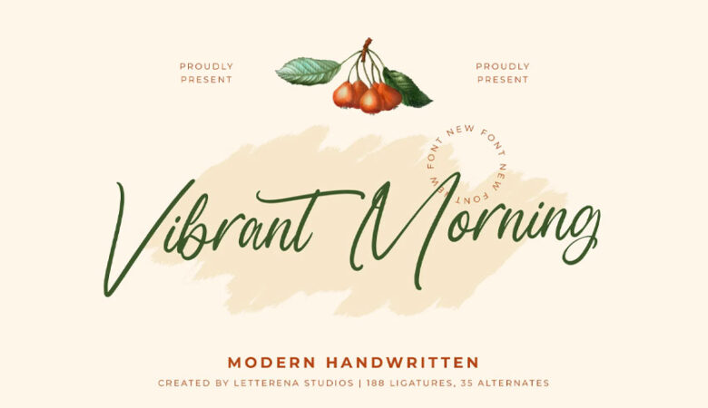 Vibrant Morning Font
