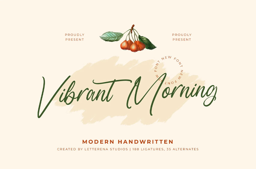 Vibrant Morning Font