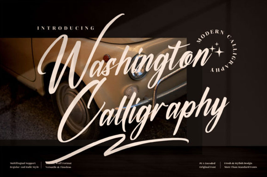 Washington Calligraphy Font