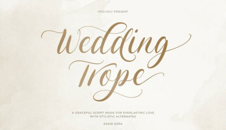 Wedding Trope Font