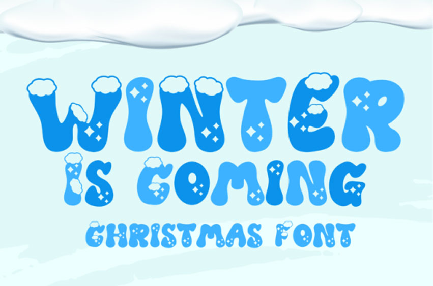 Winter is Coming Christmas Font