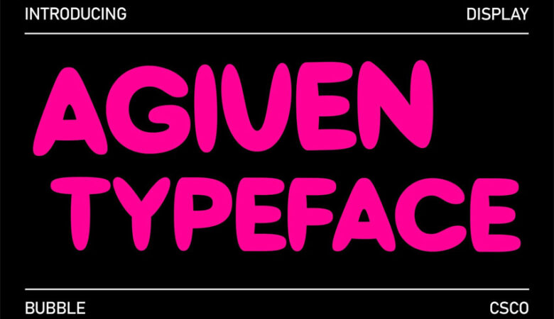 Agiven Typeface Font