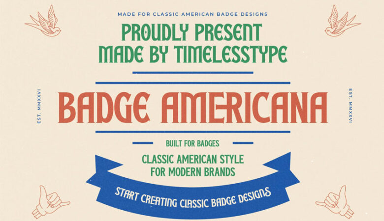 Badge Americana Font