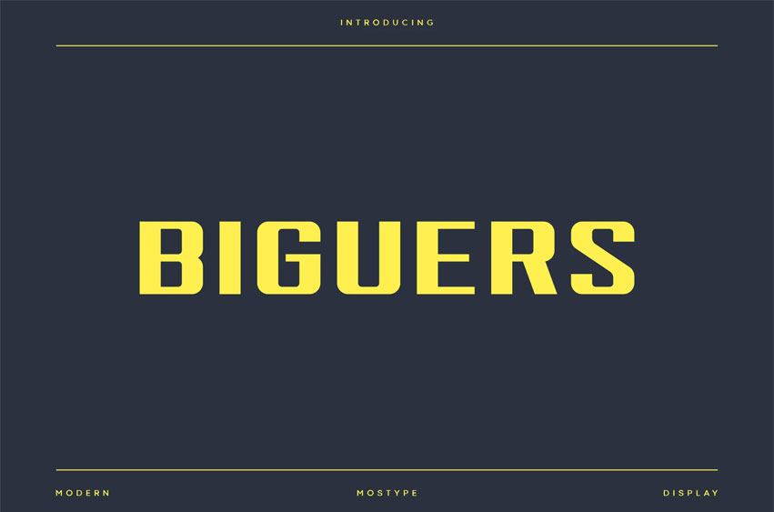 Biguers Font