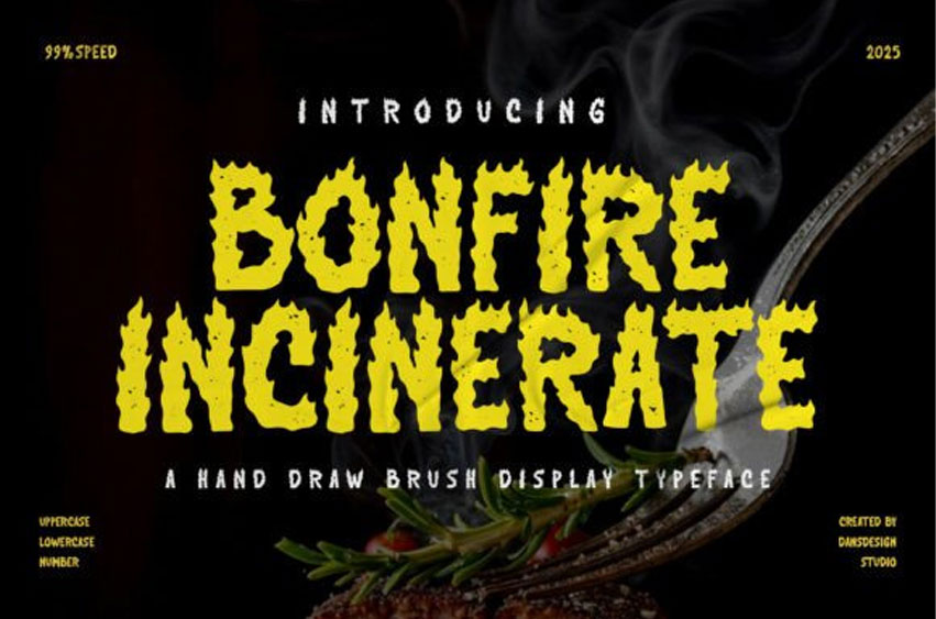 Bonfire Incinerate Font