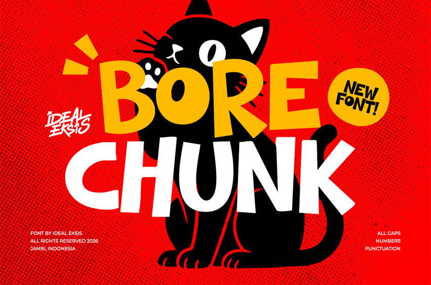 Bore Chunk Font