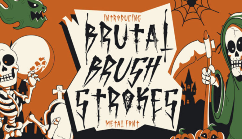 Brutal Brush Strokes Font