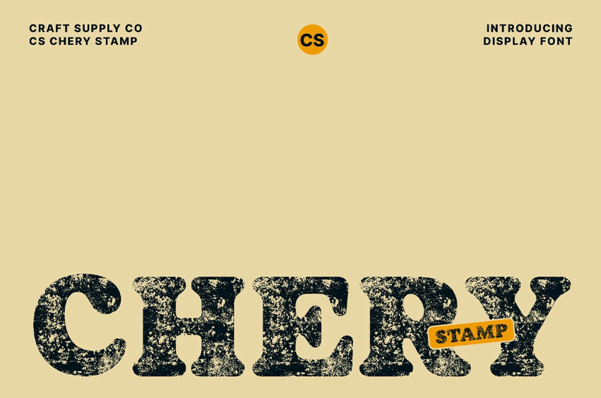 CS Chery Stamp Font