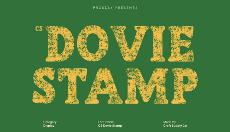 CS Dovie Stamp Font