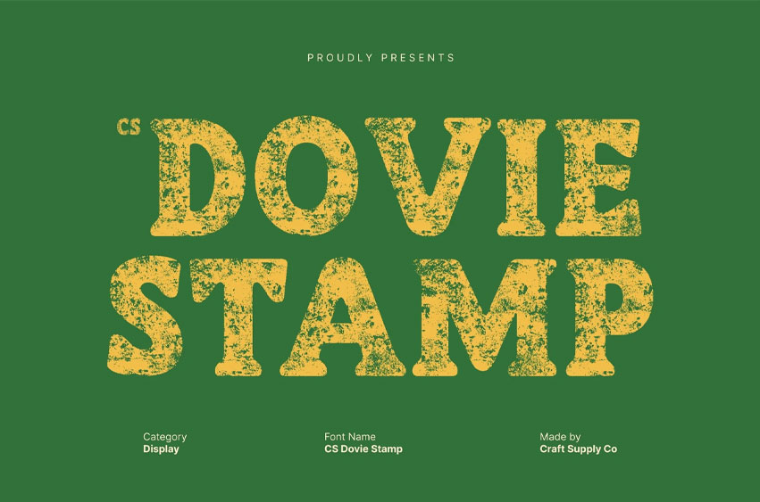 CS Dovie Stamp Font