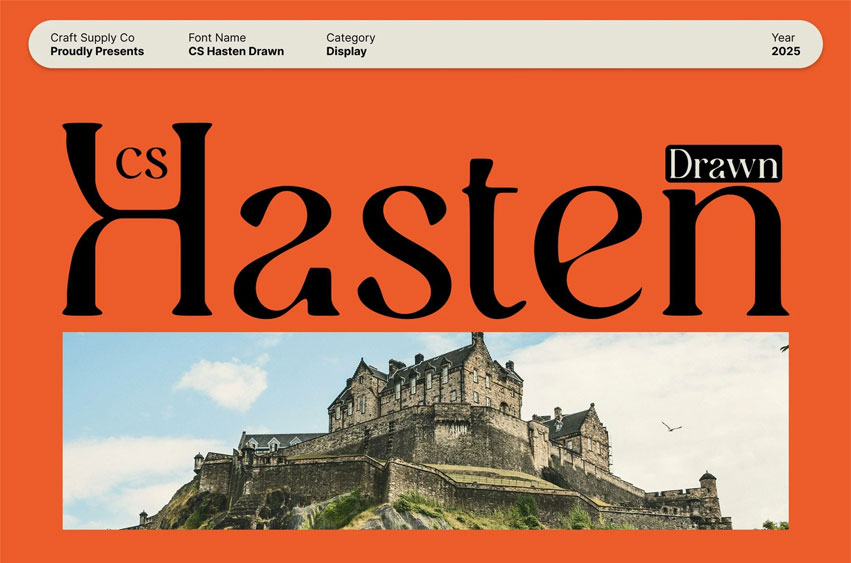 CS Hasten Drawn Font