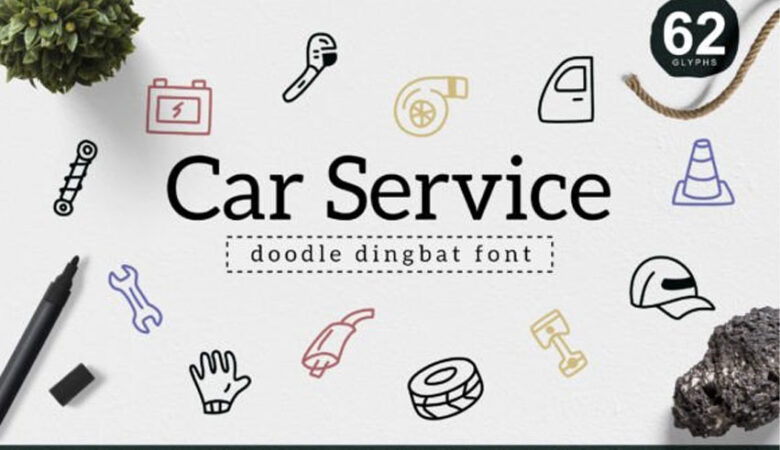 Car Service Font