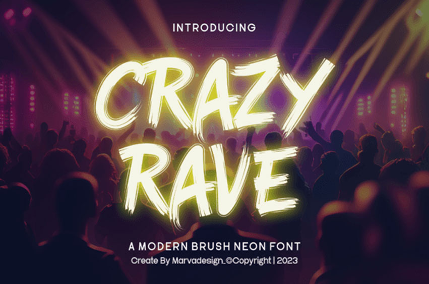 Crazy Rave Font