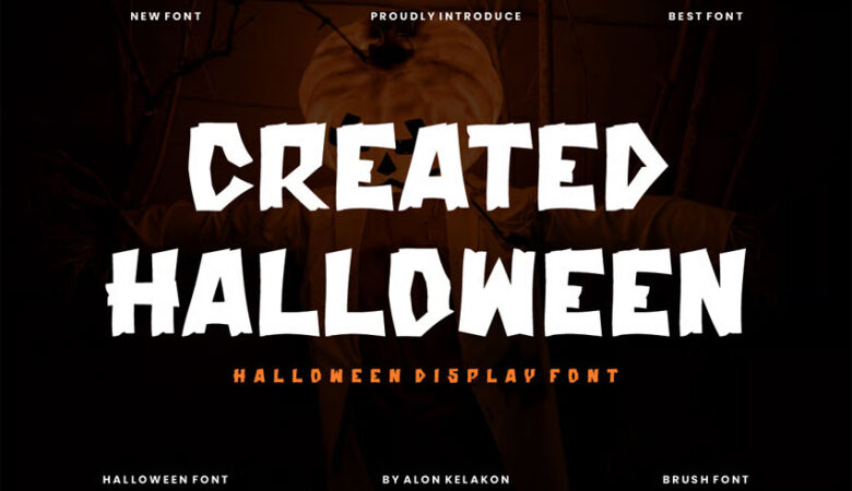 Created Halloween Font