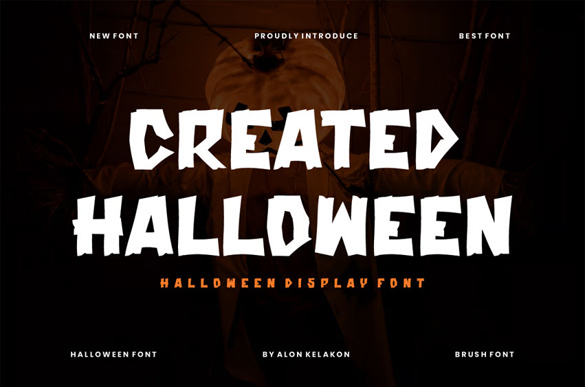 Created Halloween Font