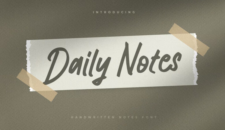 Daily Notes Font