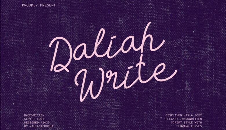 Daliah Write Font