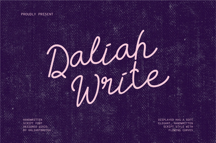 Daliah Write Font