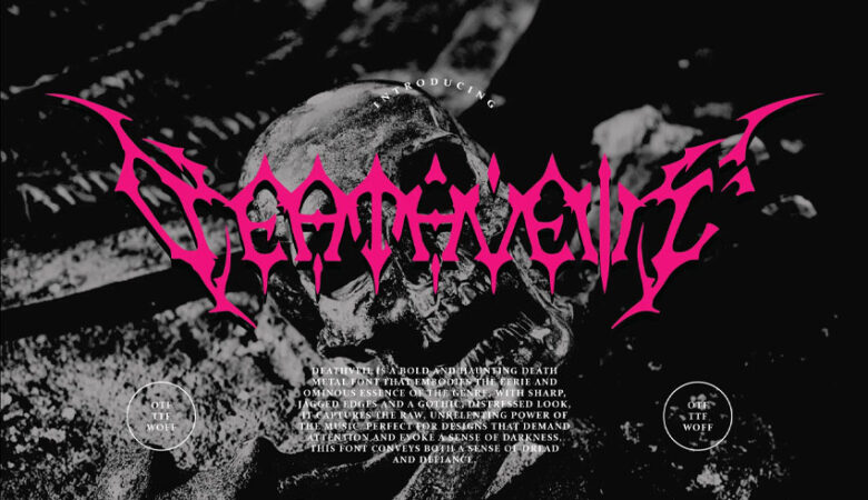 Deathveil Deathmetal Font