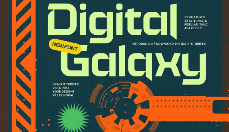 Digital Galaxy Font