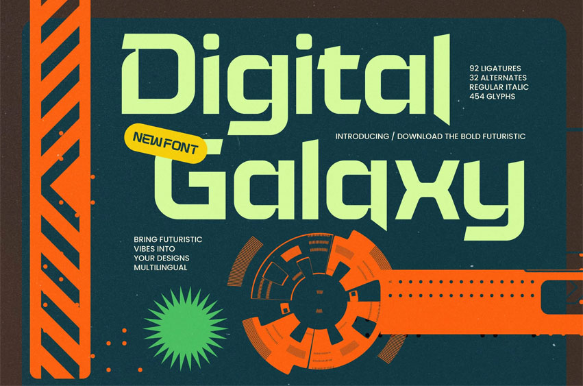 Digital Galaxy Font