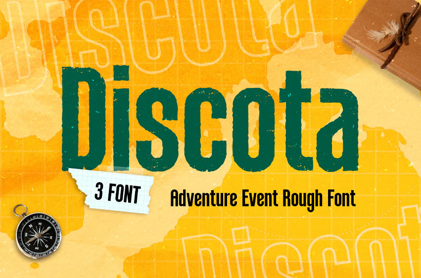 Discota Rough Font