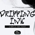 Dripping Ink Font