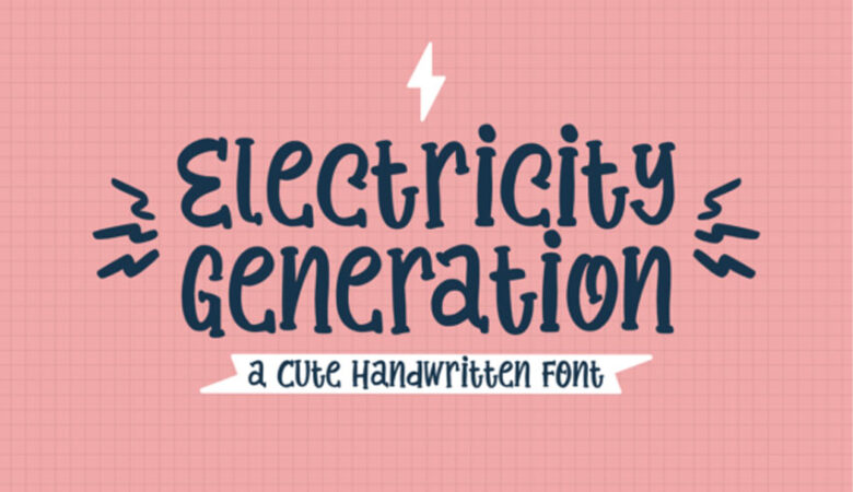 Electricity Generation Font