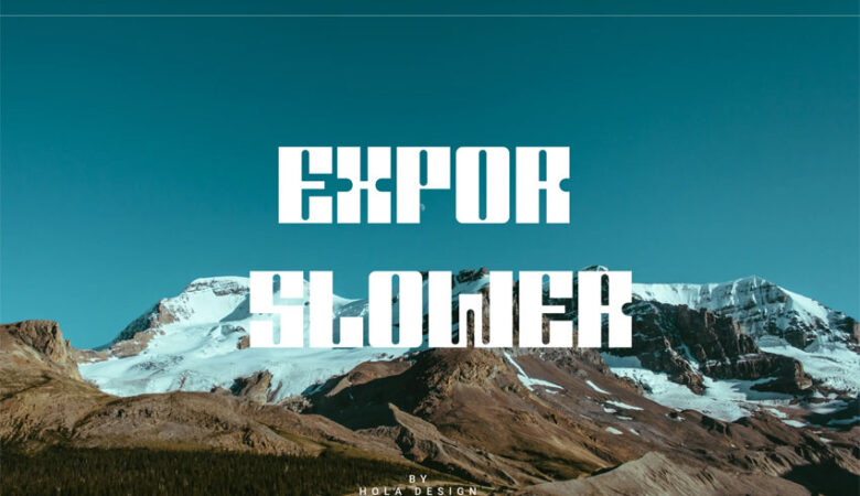 Expor Slower Font