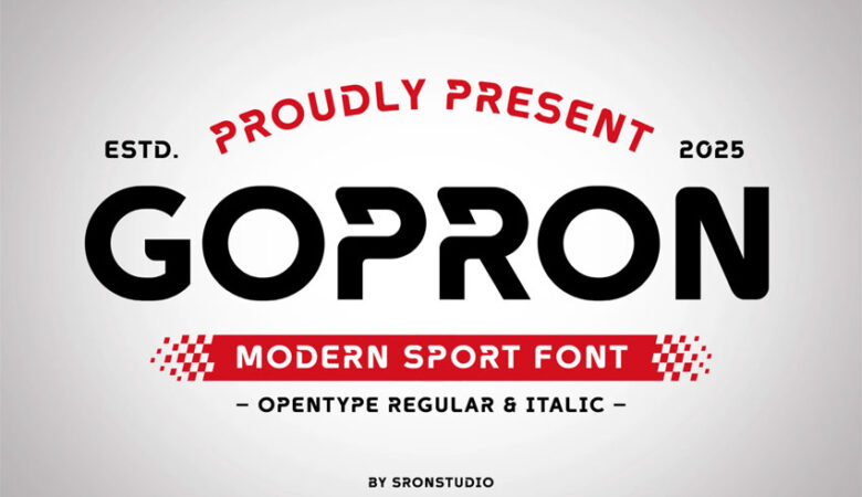 Gopron Font