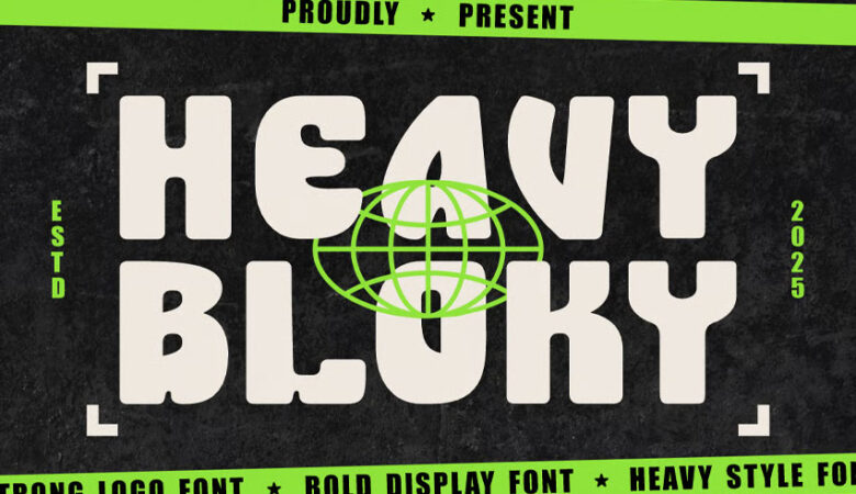 Heavy Bloky Font