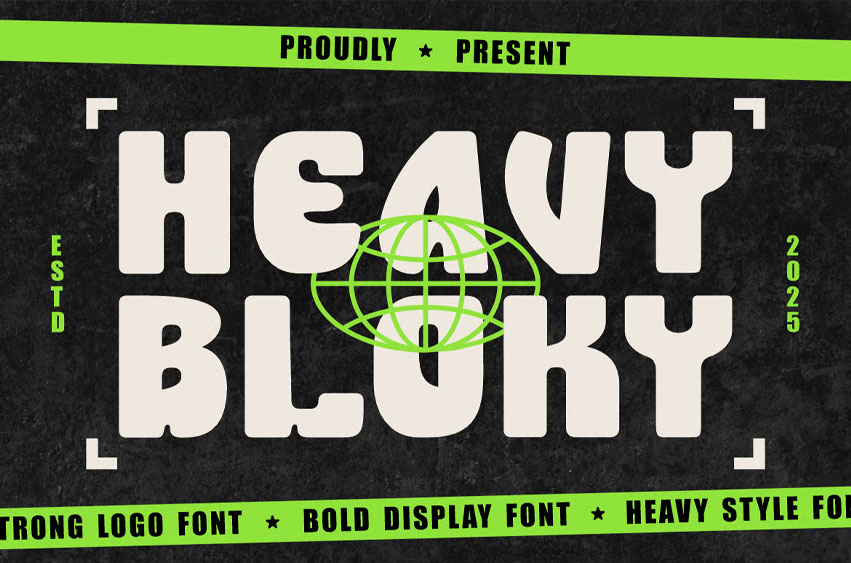 Heavy Bloky Font