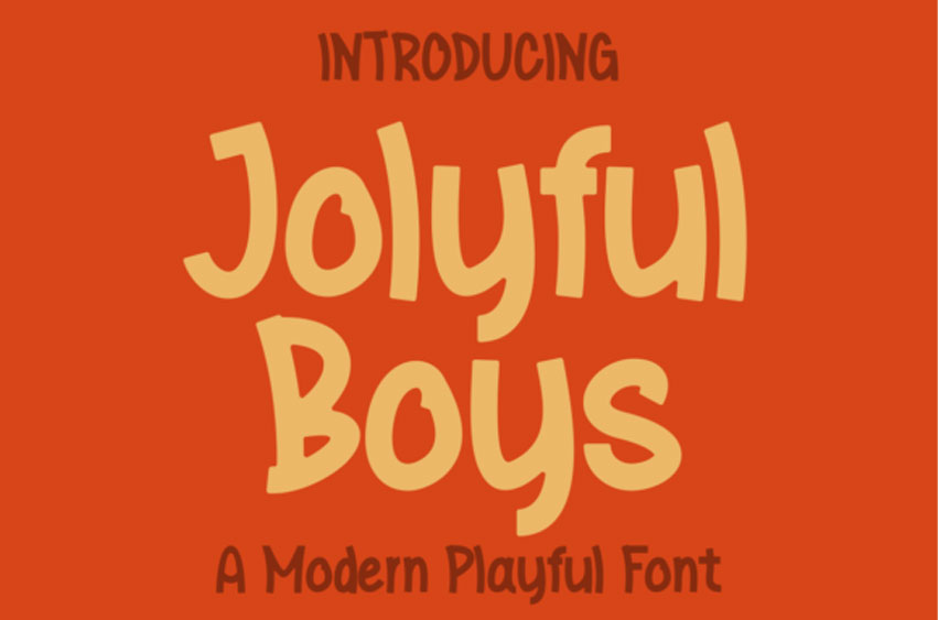 Jolyful Boys Font