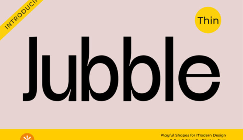 Jubble Thin Font