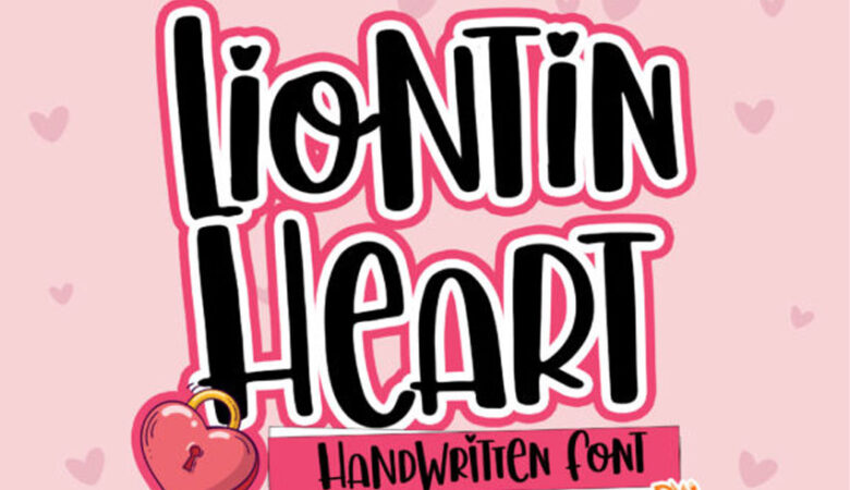 Liontin Heart Font