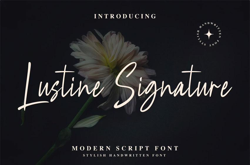 Lustine Signature Font